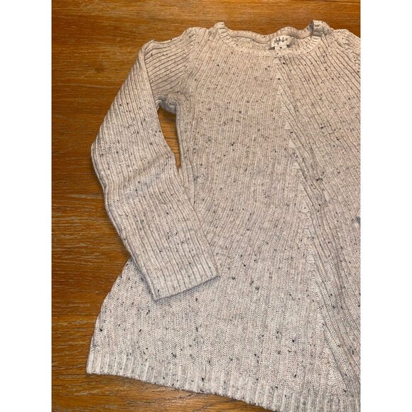 Womens Style & Co Gray Speckled Knit Sweater - Picture 2 of 4